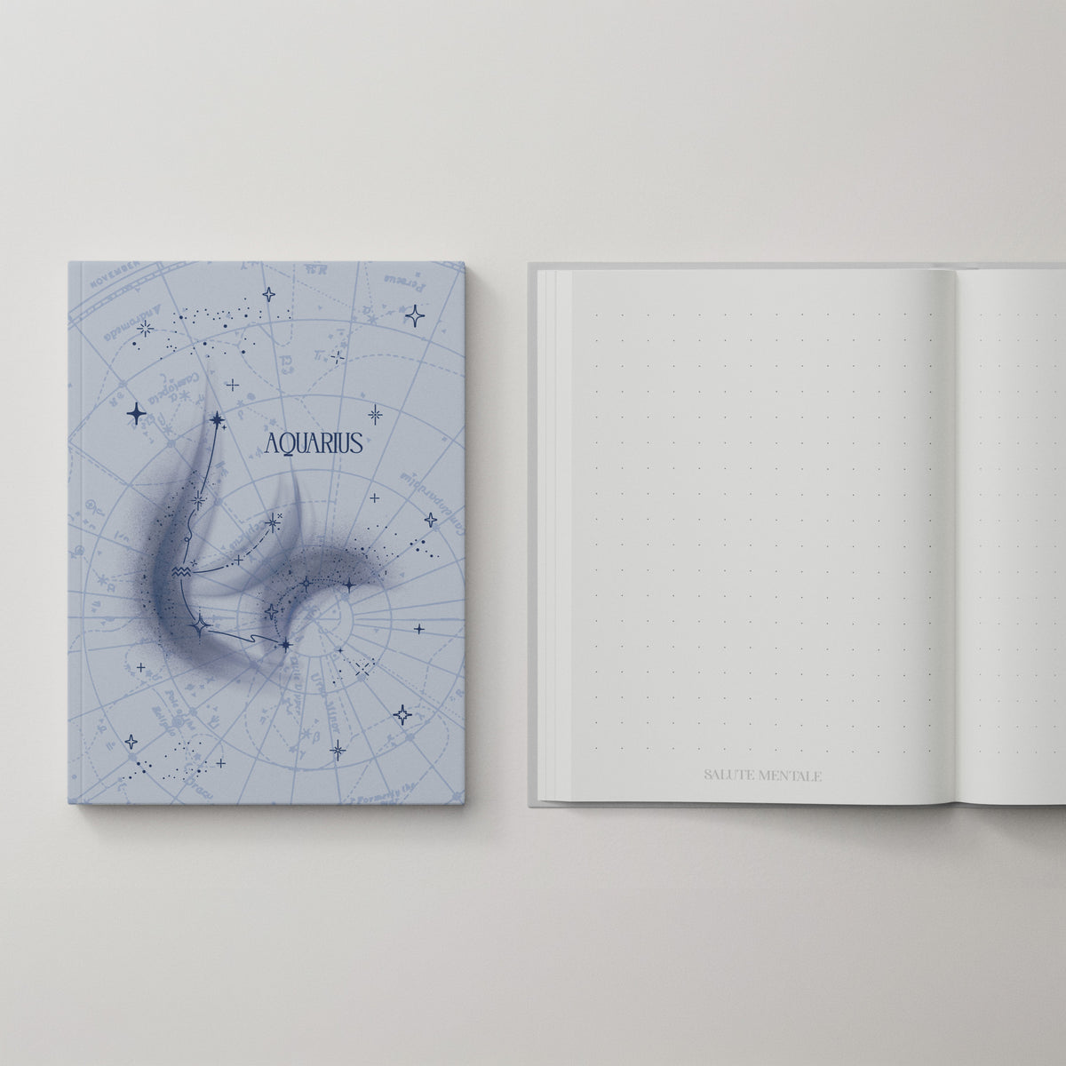 Sternzeichen Notizbuch: Aquarius (Wassermann) - der Visionär